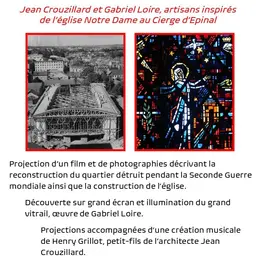 Film - Jean Crouzillard et Gabriel Loire artisans inspirés de l'église Notre Dame d'Epinal