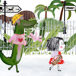 Film « Rita et Crocodile » et sérigraphie aquarelle au cinéma Le Lucernaire
