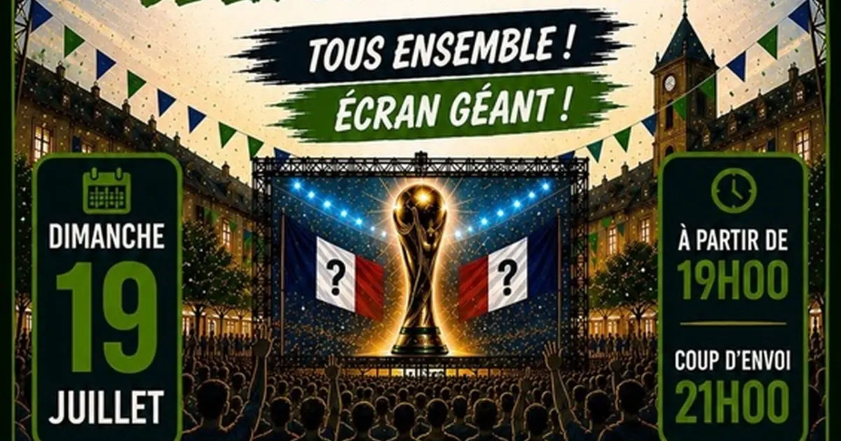 Finale de la coupe du monde sur écran géant