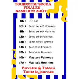 Finales du tournoi de pala, Socoa.