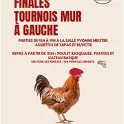 Finales Tournois mur à gauche et repas