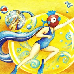 Fish Dream : Spectacle Cirque Aérien Et Violoncelle