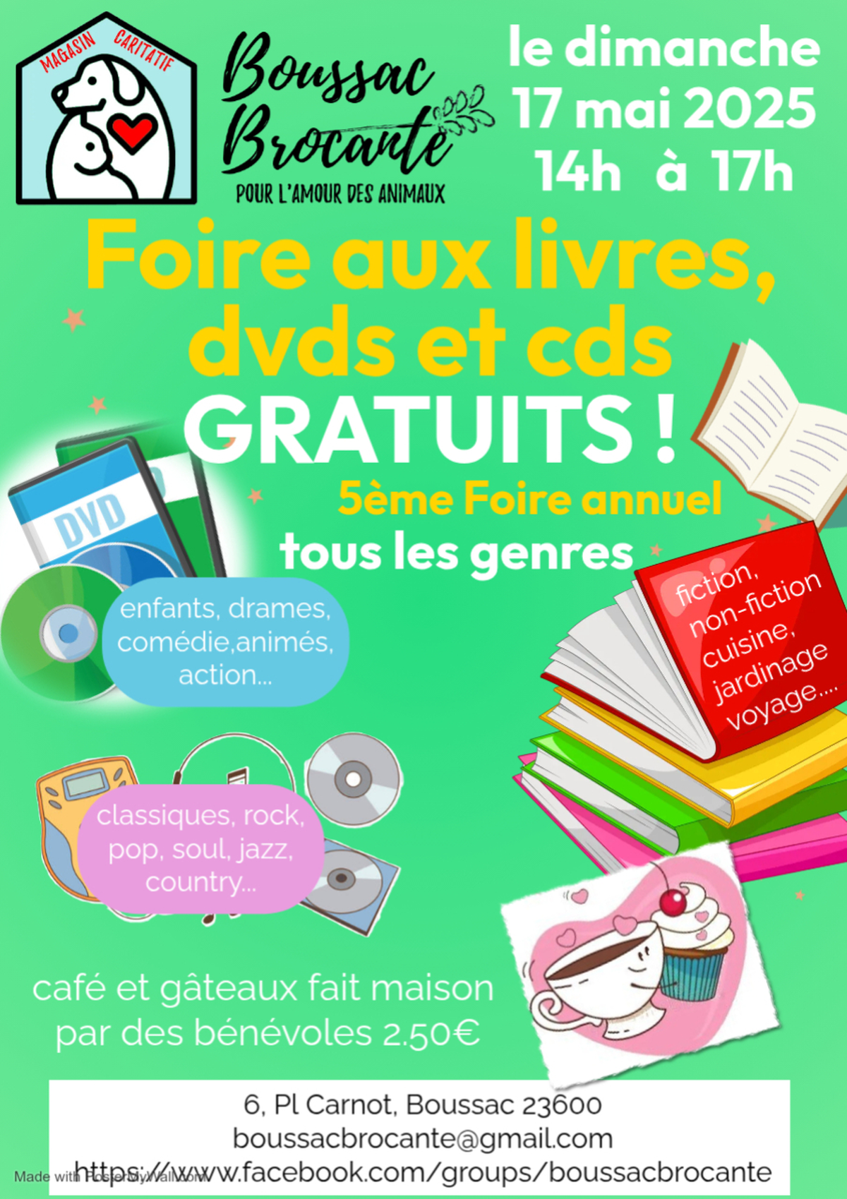 Foire aux livres, DVDs et CDs