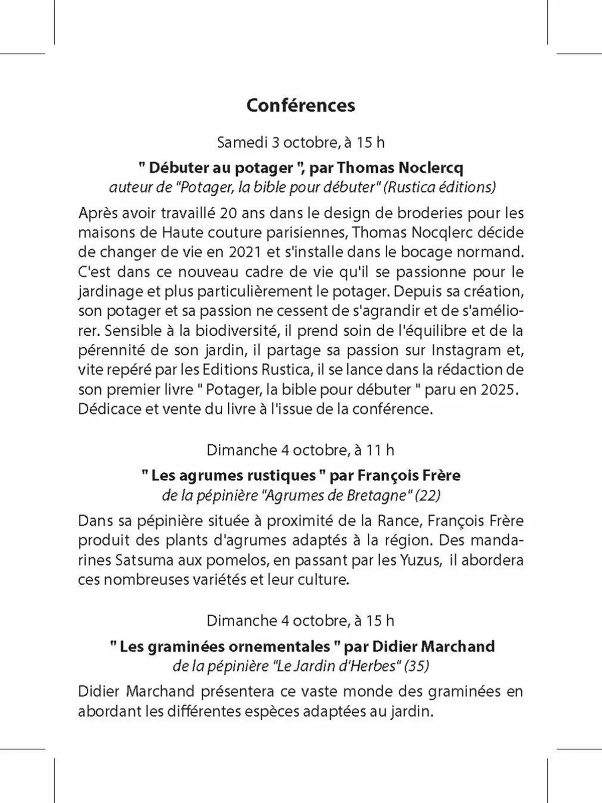 Foire aux plantes de la Saint-Fiacre