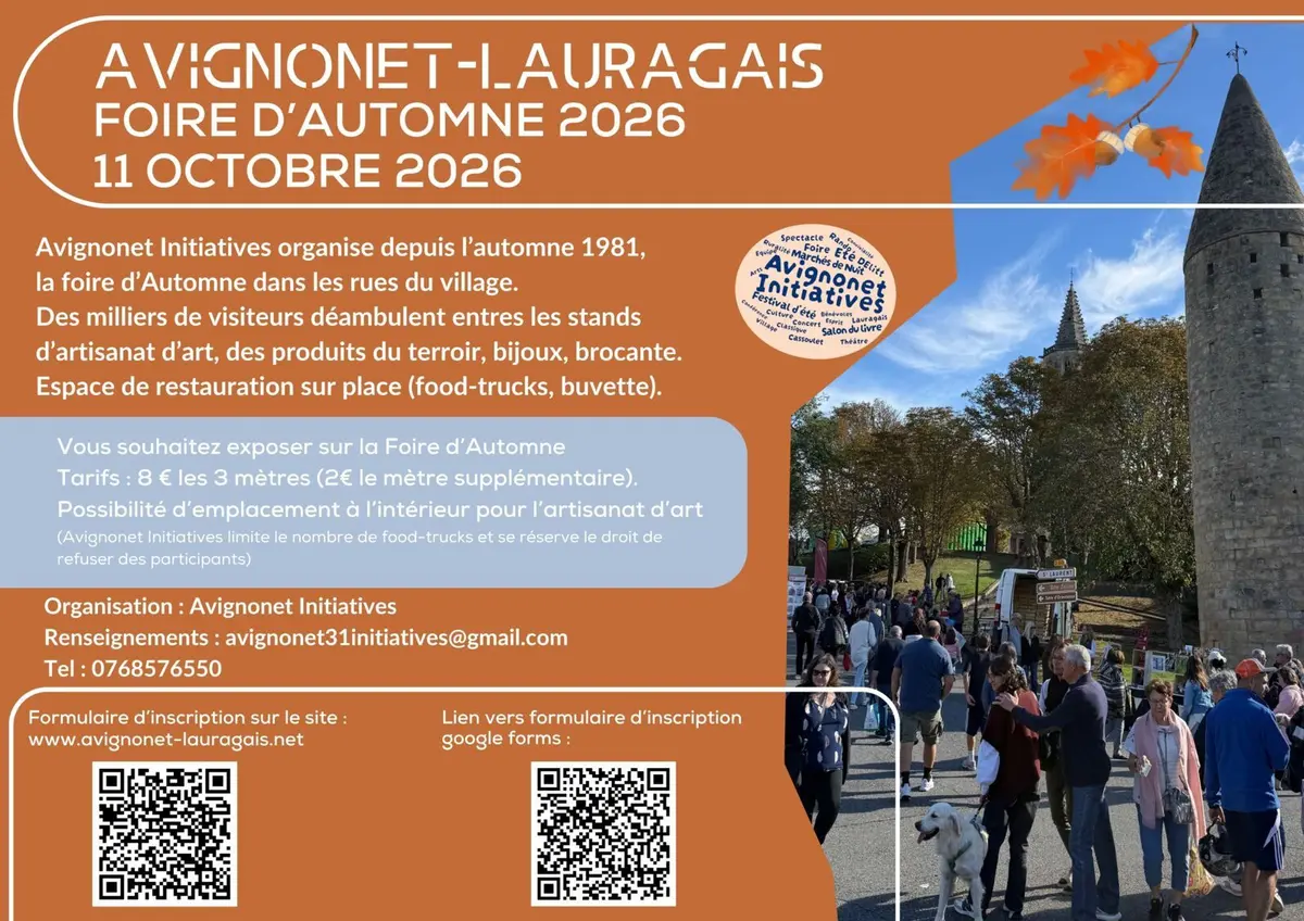 Foire D'Automne D'Avignonet-Lauragais 2026