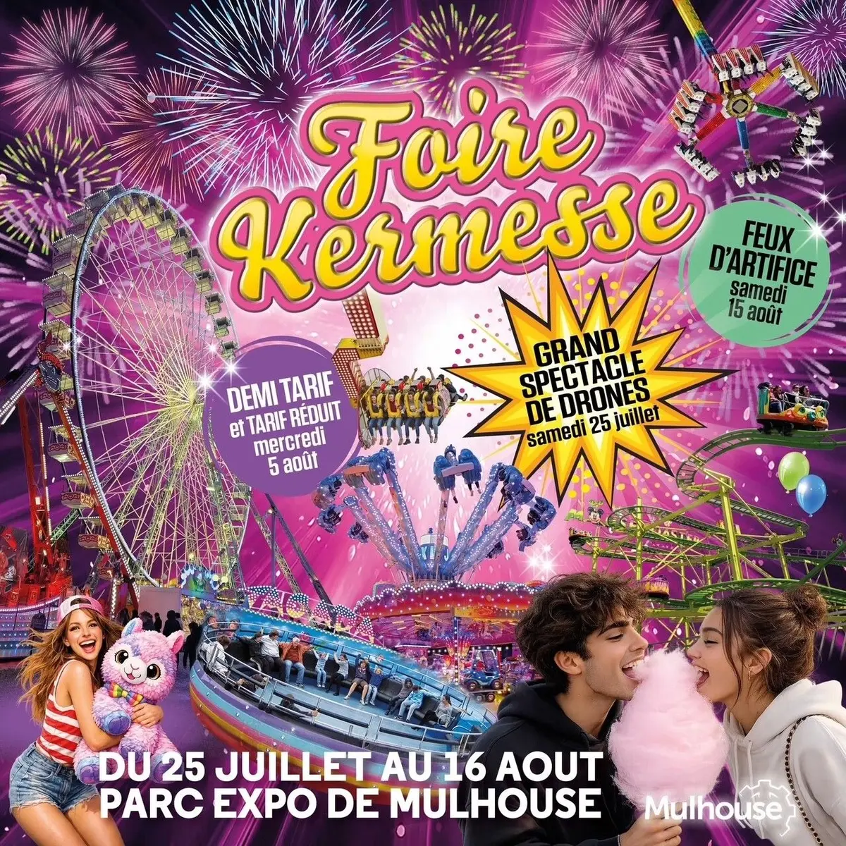 Journée demi-tarif à la Foire Kermesse de Mulhouse