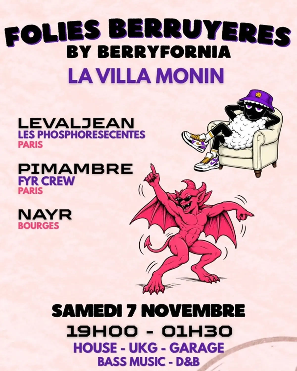 FOLIES BERRUYÈRES : Concerts à la Villa Monin Round 2