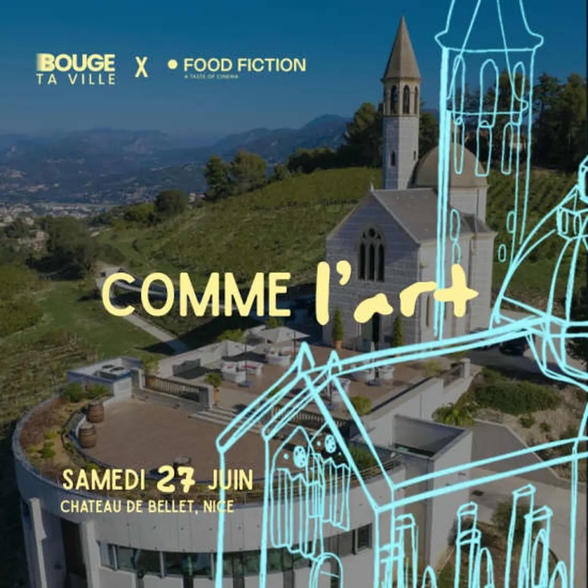 Food Fiction x Bouge ta ville au Chateau de Bellet : L'art à la communication