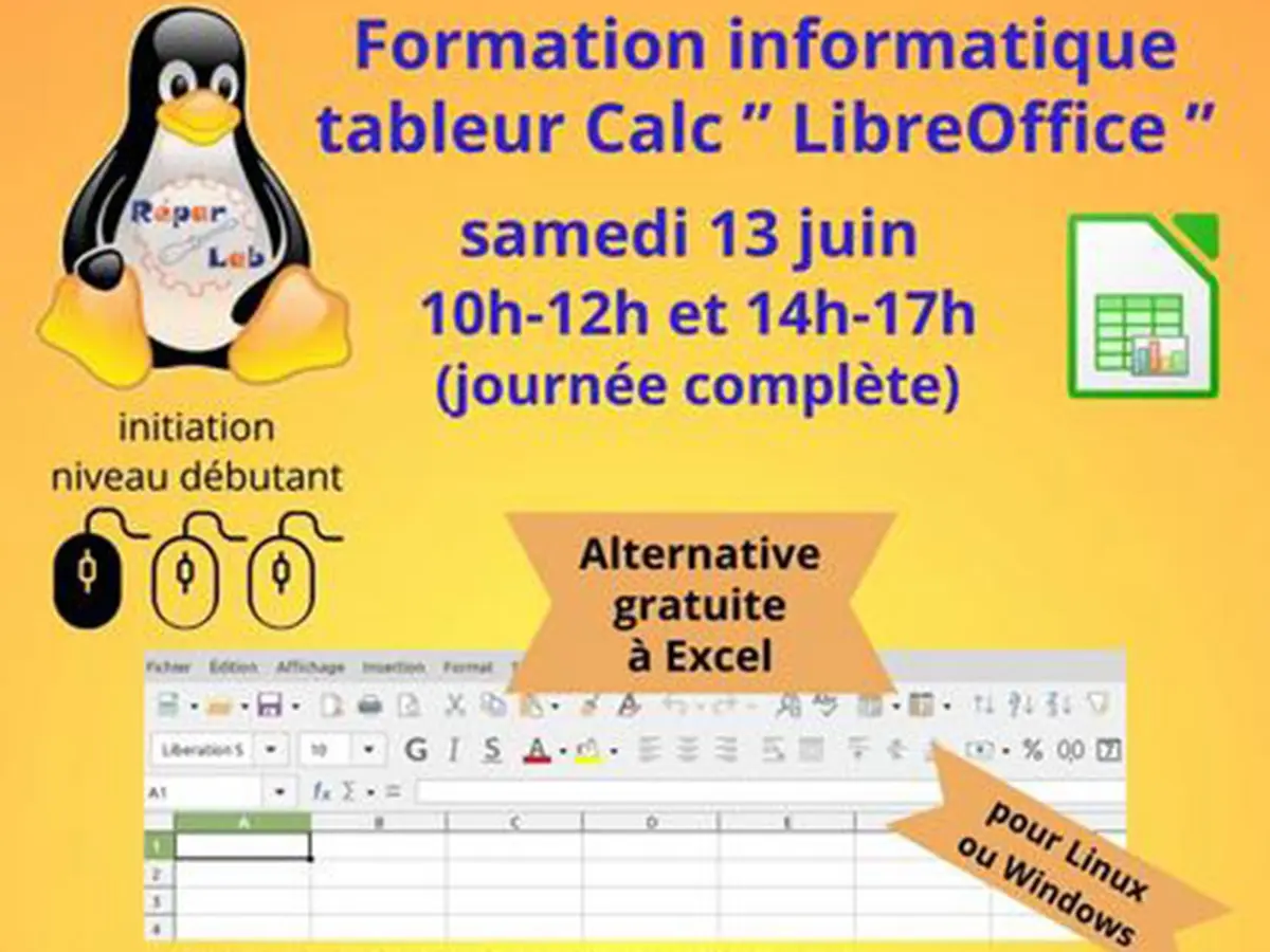 Formation au tableur Calc de LibreOffice