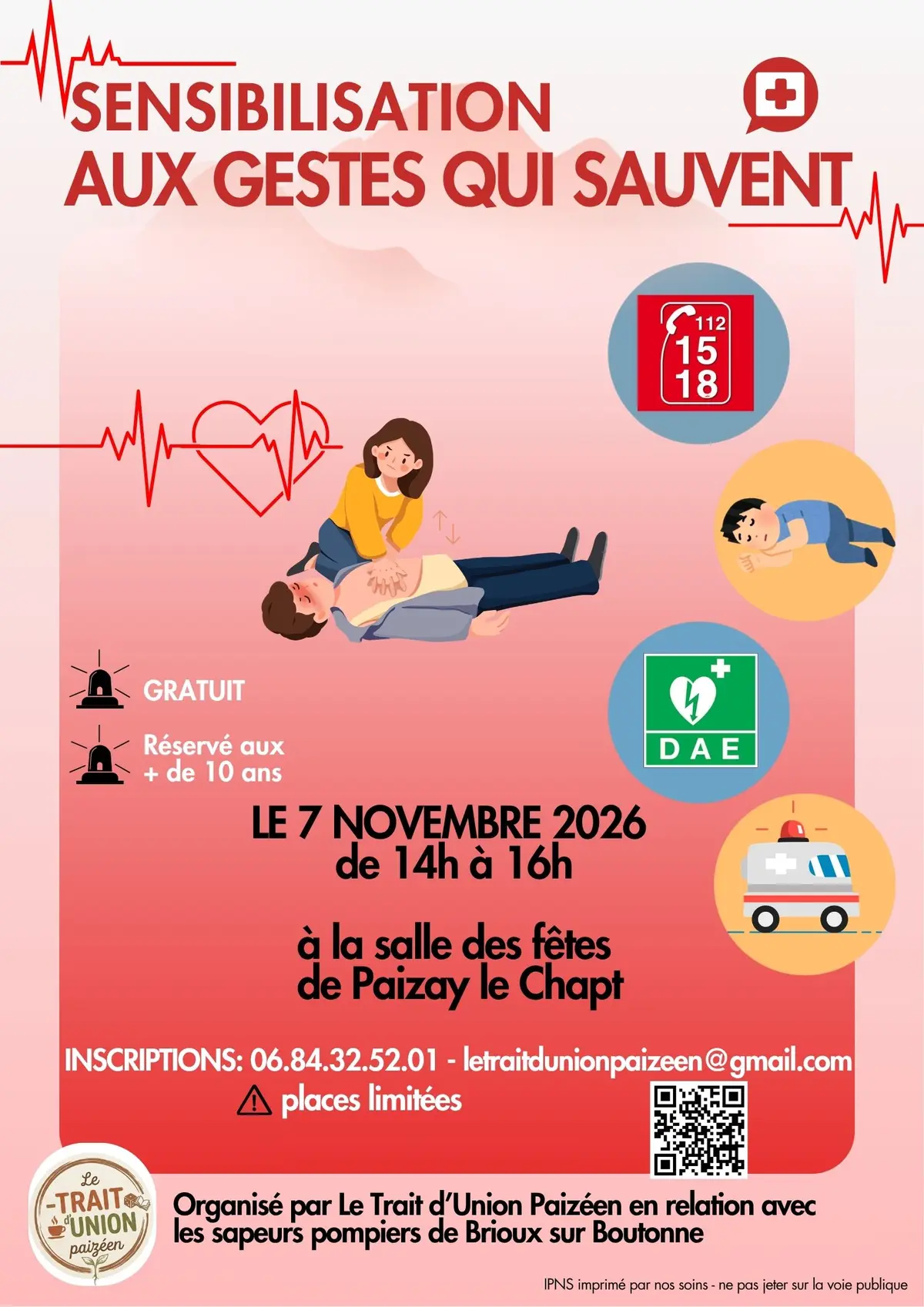 Formation aux gestes qui sauvent
