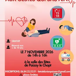 Formation aux gestes qui sauvent