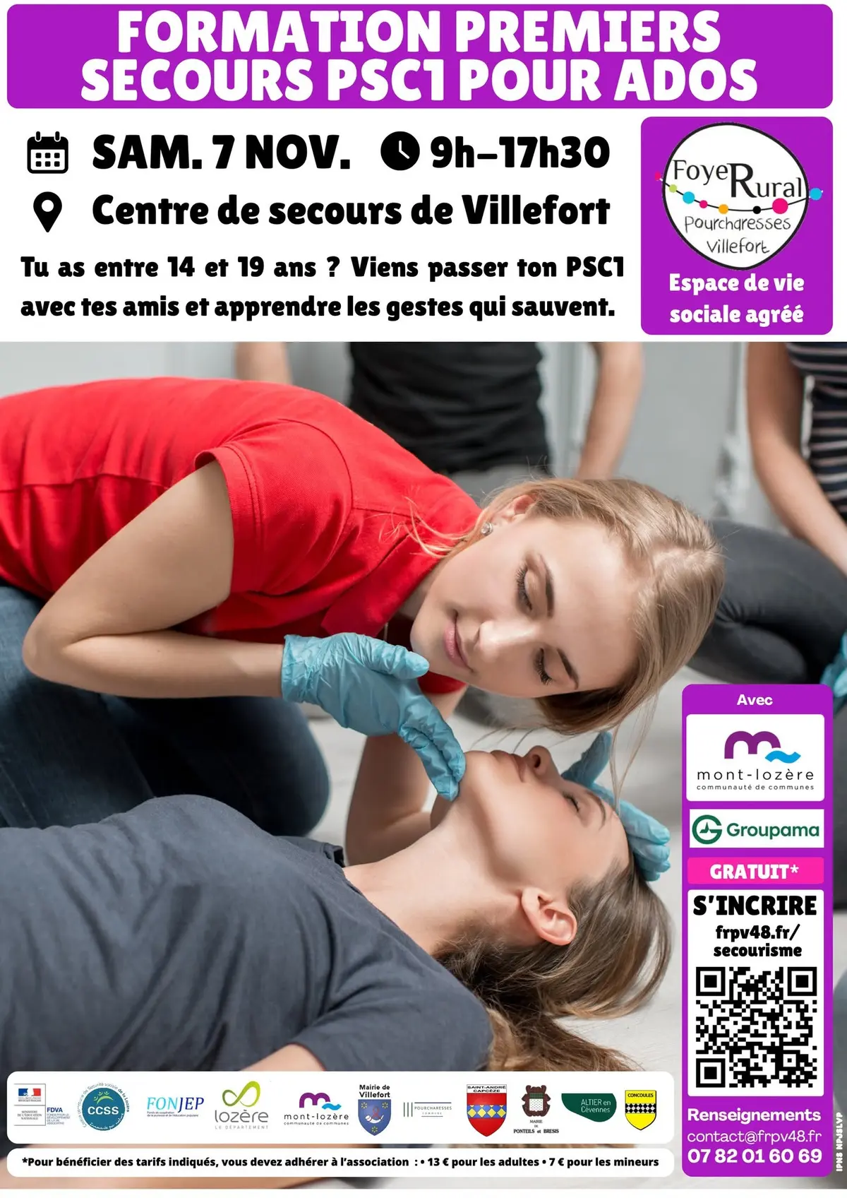 Formation Premiers Secours Psc1 Pour Ados
