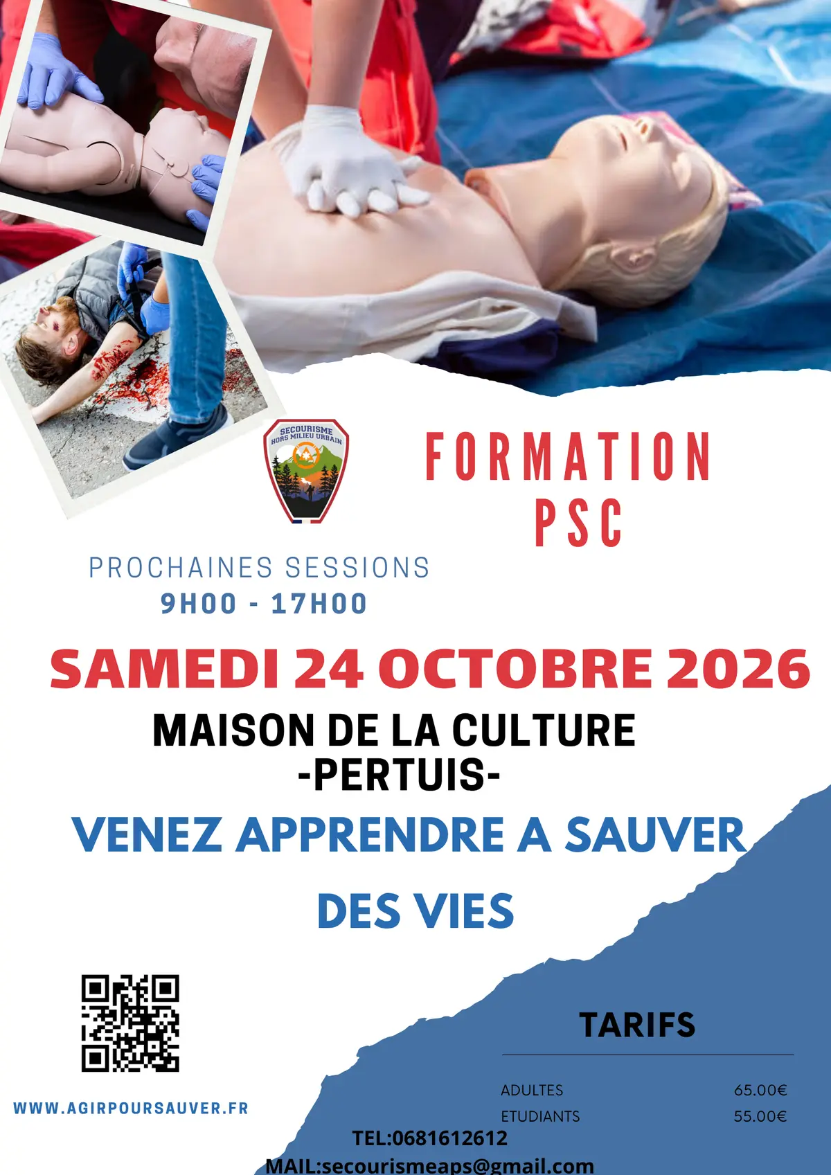 Formation secourisme PSC