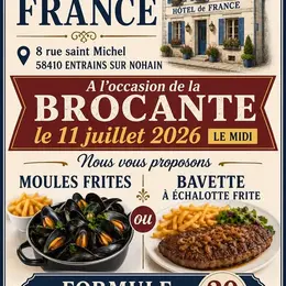 Formule spéciale à l'occasion du vide-grenier à l'Hôtel de France