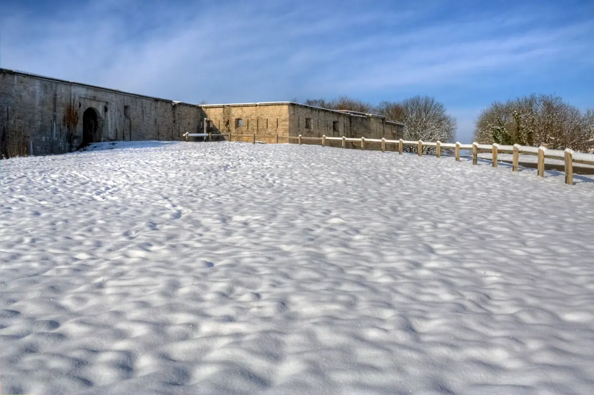 Fort de Chaudanne sous la neige