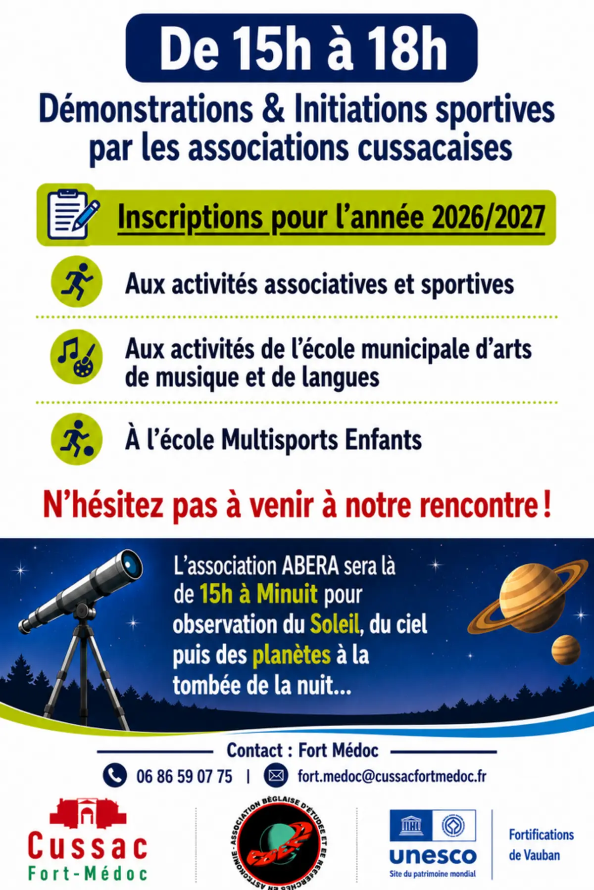 Forum des associations à Cussac-Fort-Médoc