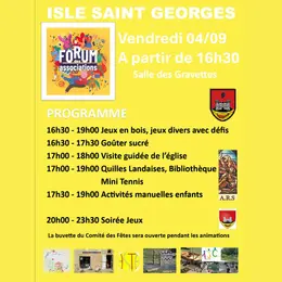 Forum des associations Isles-Saint-Georges