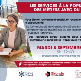 Forum des métiers et de l’emploi: Les services à la population, des métiers avec du sens !