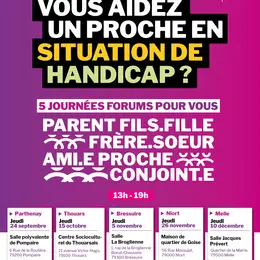 Forum pour les aidants de proches en situation de handicap