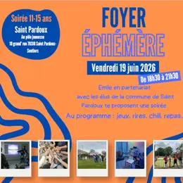 Foyer Ephémère soirée 11-15 ans