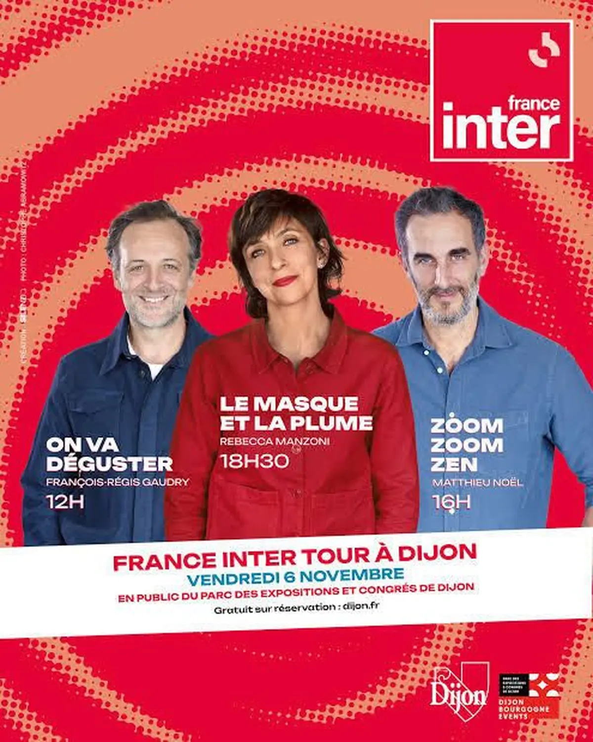 France Inter débarque à Dijon : trois émissions cultes seront enregistrées gratuitement en public
