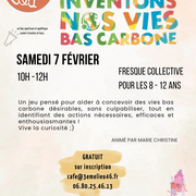 Fresque bas carbone pour enfants au 3ème Lieu