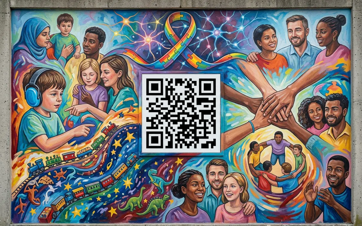 Fresque de l'Autisme Journée mondiale de sensibilisation à l'autisme