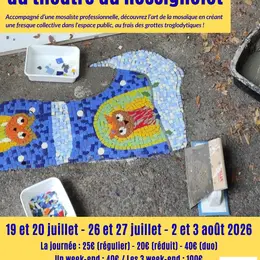 Fresque en mosaïque - chantier artistique !