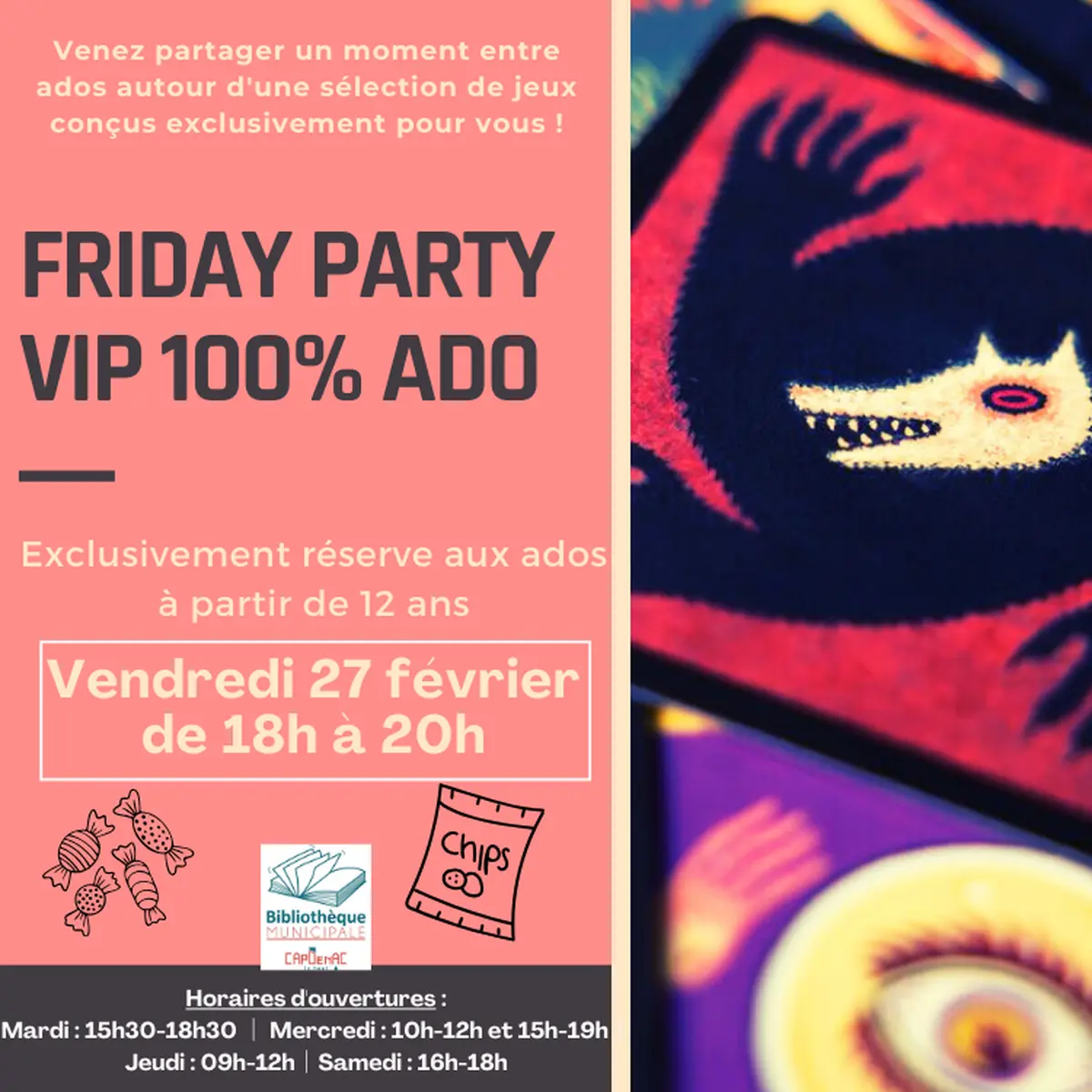 Friday Party ! bibliothèque de Capdenac-le-Haut