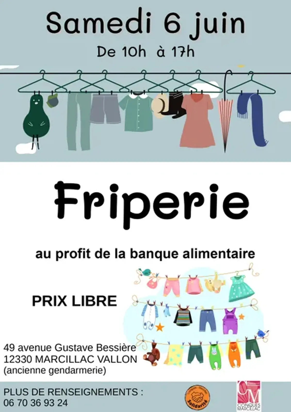 Friperie au profit de la banque alimentaire