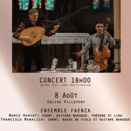 Fugues Cévenoles : Ensemble Faenza Le Délir Des Lyres