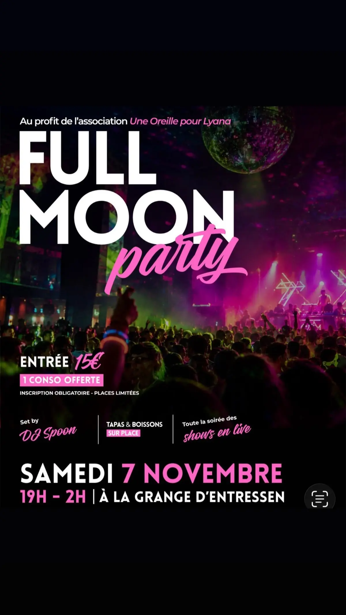 Full Moon Party : soirée une oreille pour Lyana