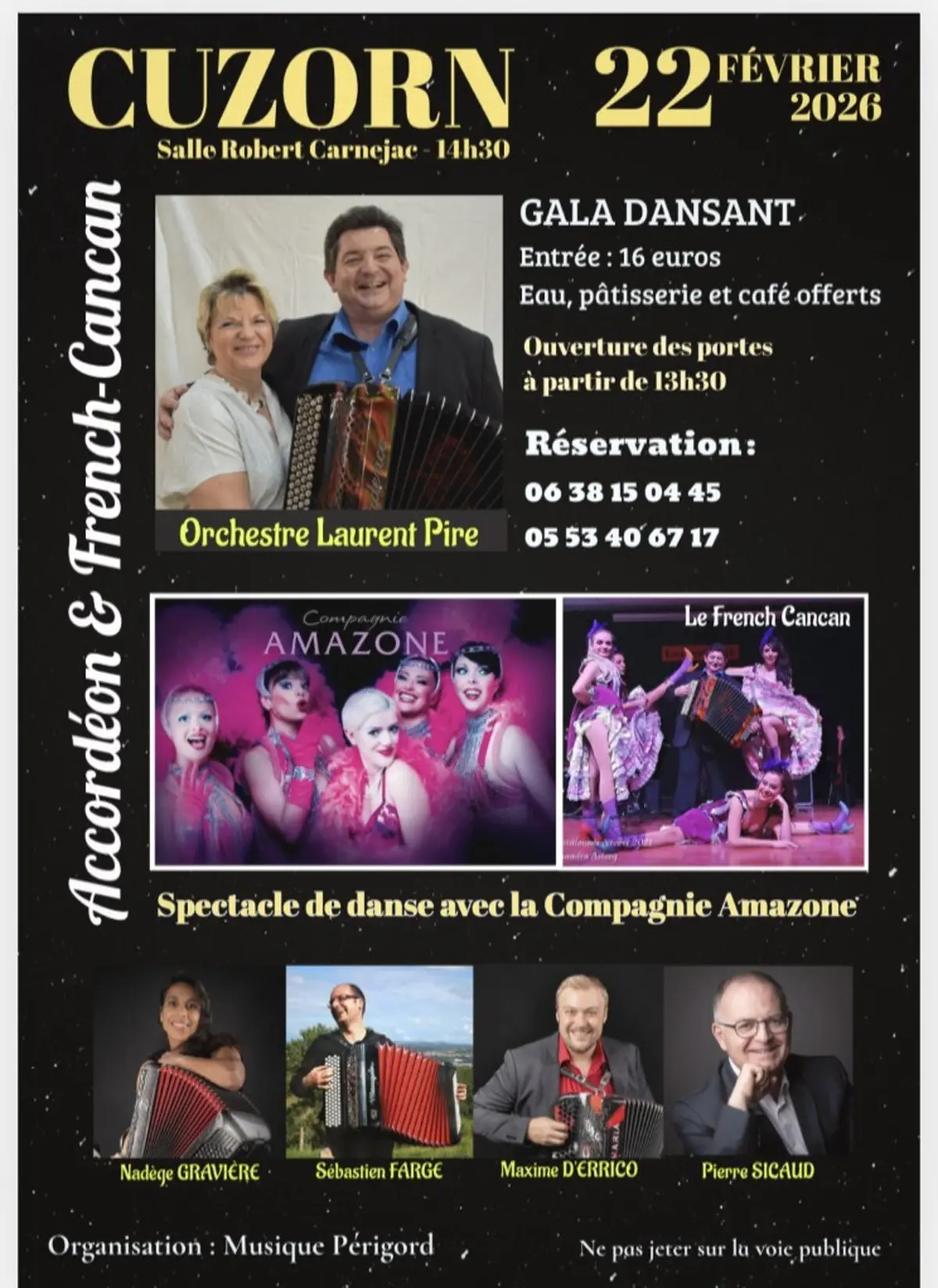 Gala dansant : accordéon et French-Cancan