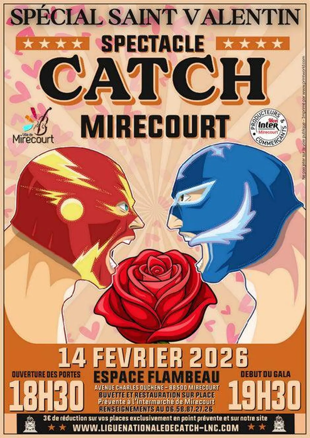 Gala de catch spécial Saint-Valentin