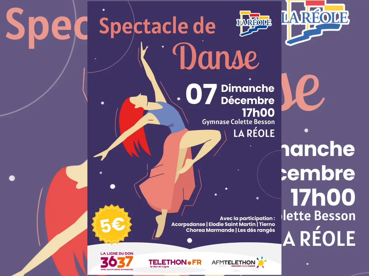 Gala de danse au profit du Téléthon