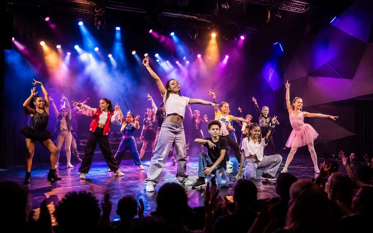 SalsaNueva Kids – Gala de danse 2026 « Les Coulisses de l’Enfance » au Théâtre 13e Art à Paris.
