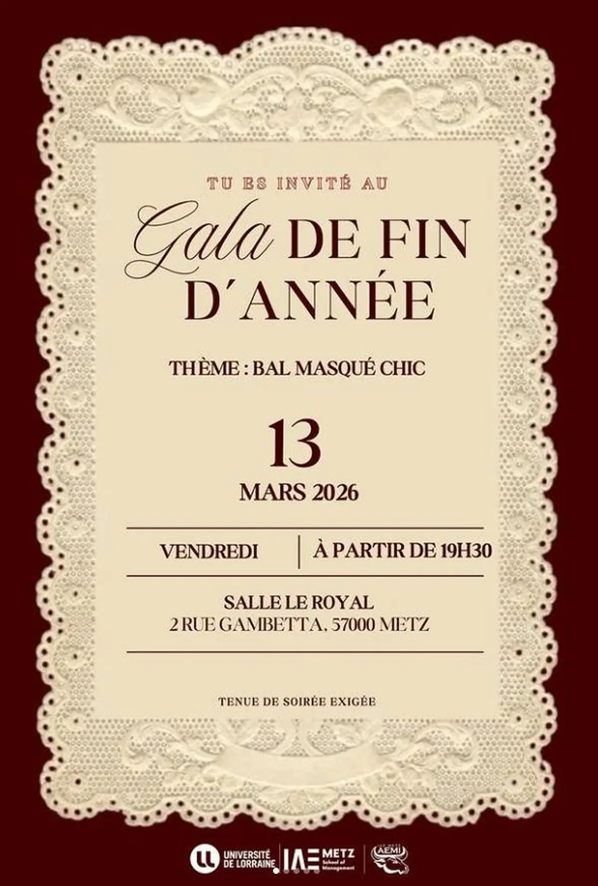 Gala de fin d'année IAE 2026