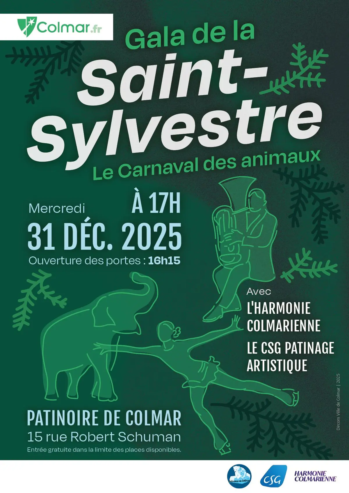 Gala de patinage artistique à Colmar pour la Saint-Sylvestre