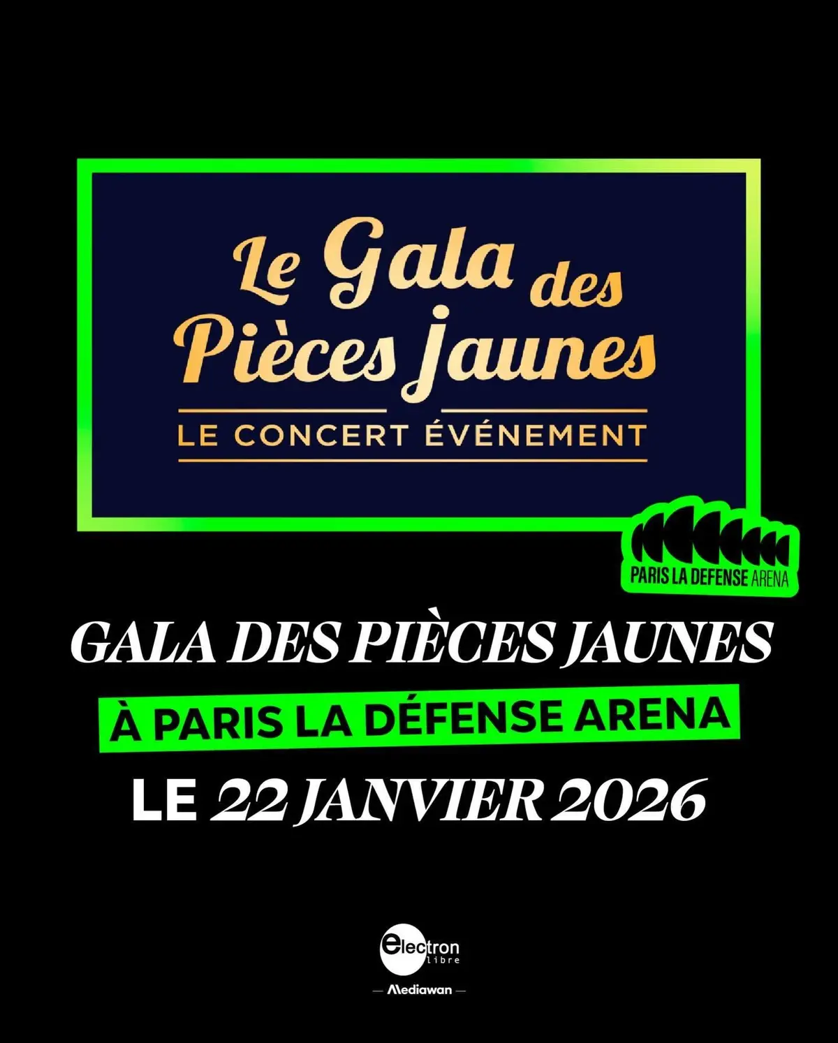 Le Gala des Pièces Jaunes de retour le 22 janvier 2026