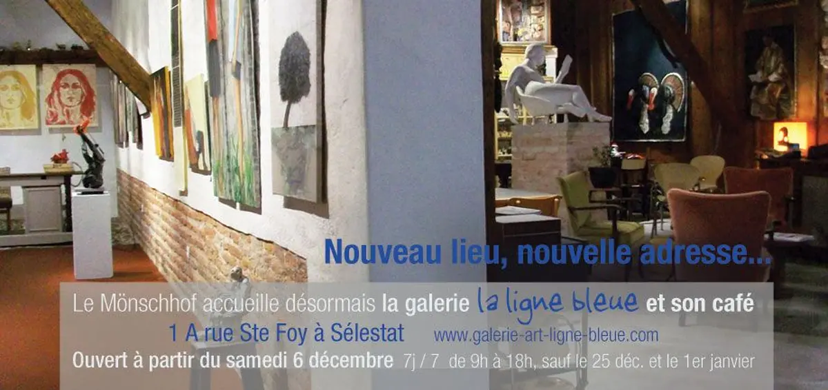 Un nouvel emplacement pour la galerie La Ligne Bleue à Sélestat