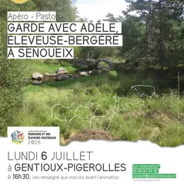 Garde avec Adèle, éleveuse-bergère à Senoueix