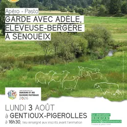 Garde avec Adèle, éleveuse-bergère à Senoueix