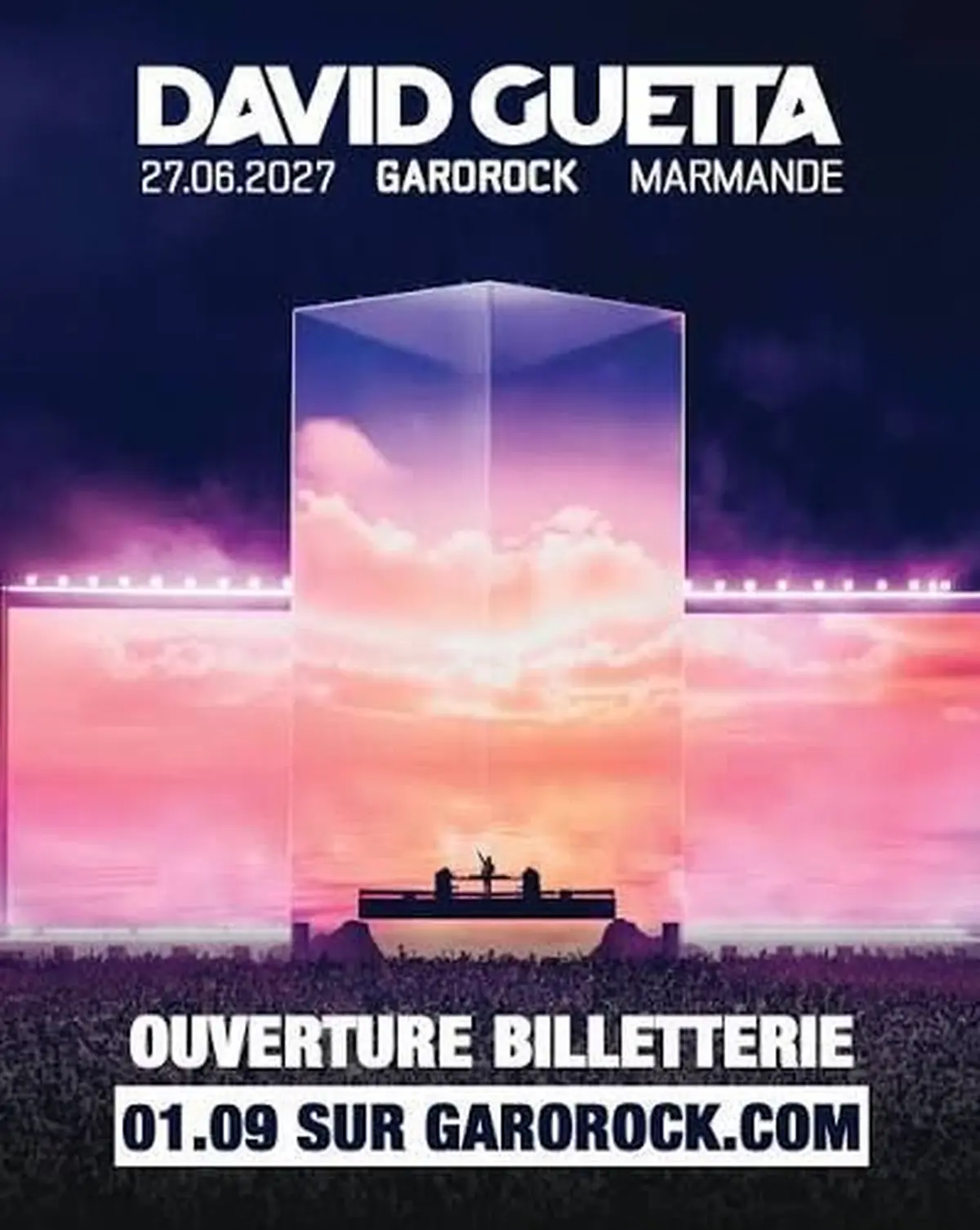 Garorock 2027 frappe fort avec David Guetta comme première tête d’affiche