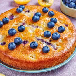 Gâteau alsacien moelleux aux myrtilles