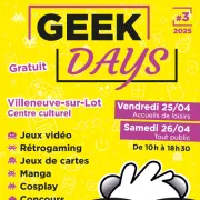 Geek Days 3e édition !