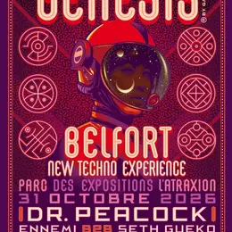Genesis Techno Festival 2026 à Belfort : Dr. Peacock et Naeleck pour Halloween