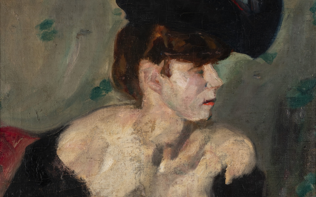 Georges Kars, Portrait de dame au chapeau, vers 1908, Musée municipal de Velvary