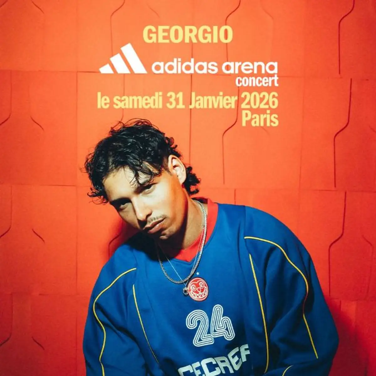 Georgio en concert à l'Adidas Arena en janvier 2026