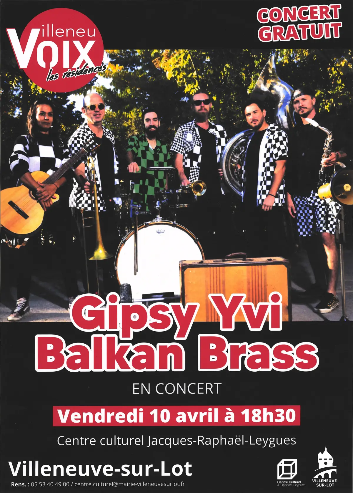 Gipsy Yvi Balkan Brass en concert
