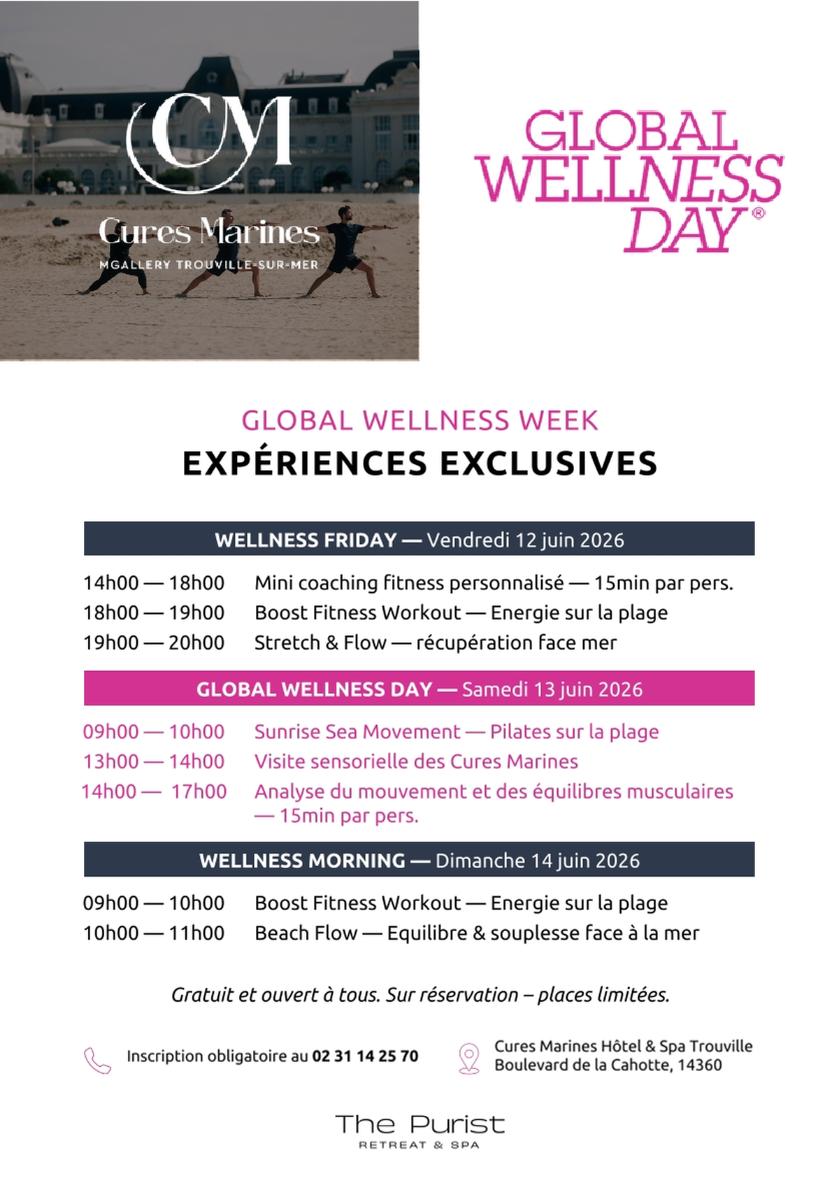 Global Wellness Week – Portes Ouvertes du Club Sport des Cures Marines